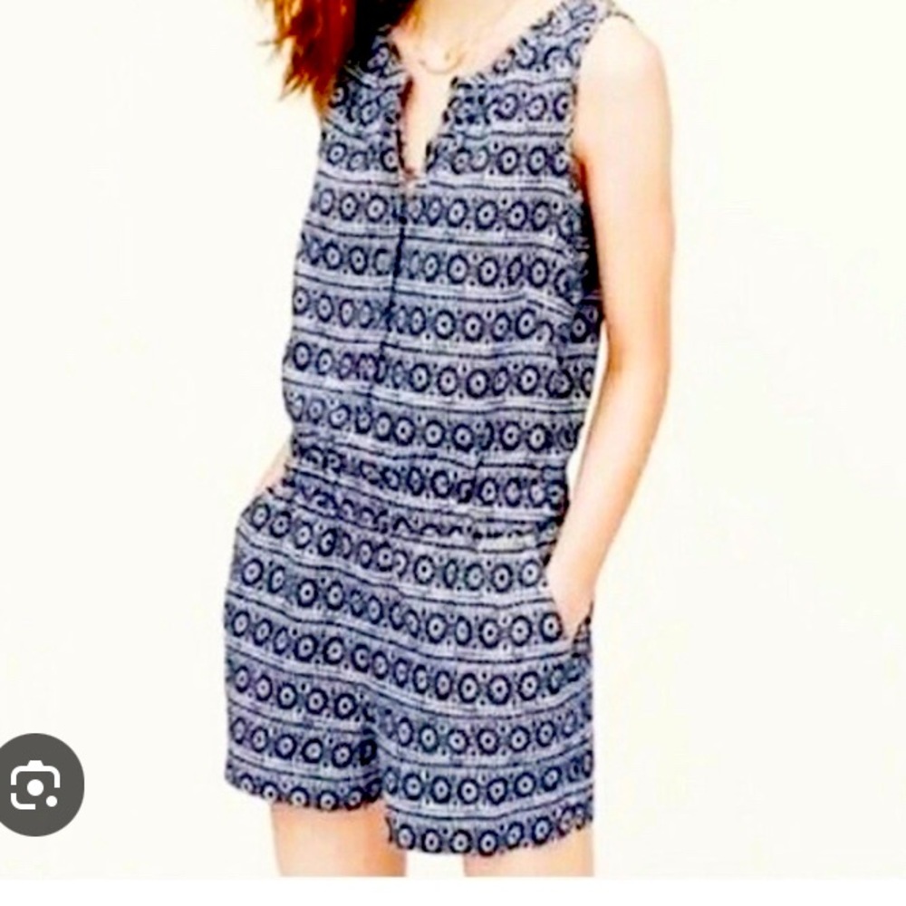Ann Taylor loft linen blend romper